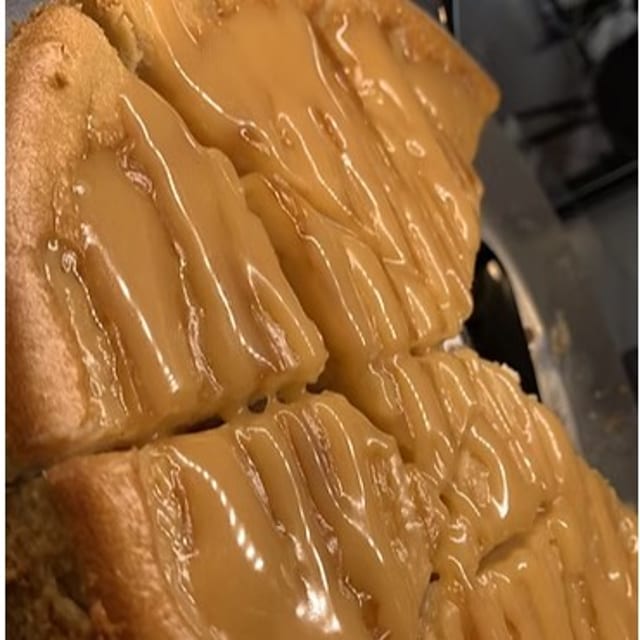Gluten Free Caramel Cheesecake.