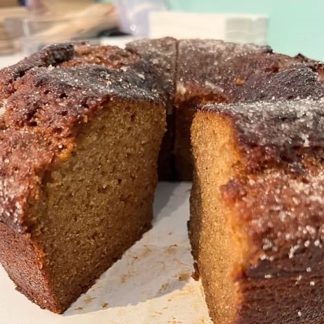 Whole Apple Cider Cake.