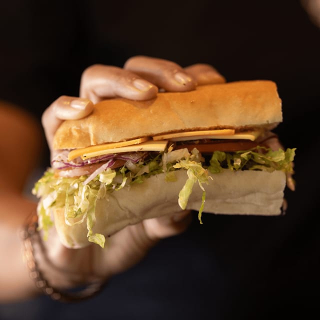 Half Cheese Sub.