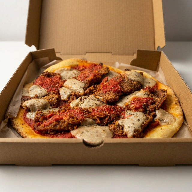Chk'n Parm Pizza.